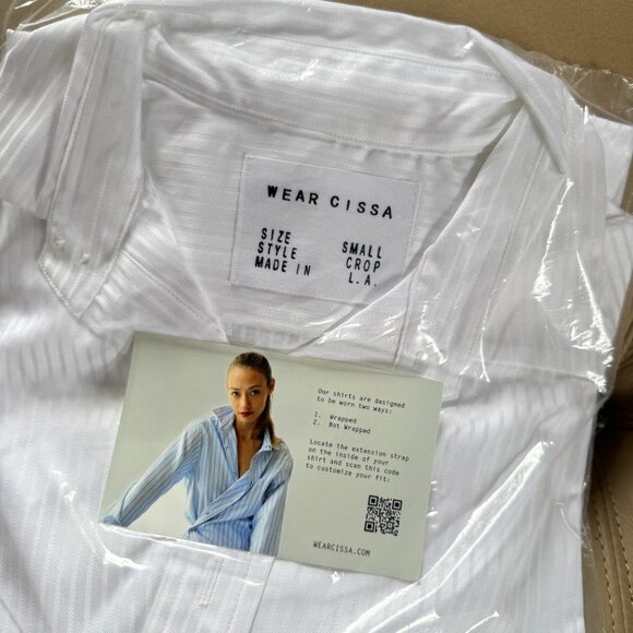 Cissa The DAILY Shirt, Pique Weave Egyptian Cotton - Picture 3 of 4